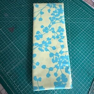 Yellow & Light Blue Floral Fabric